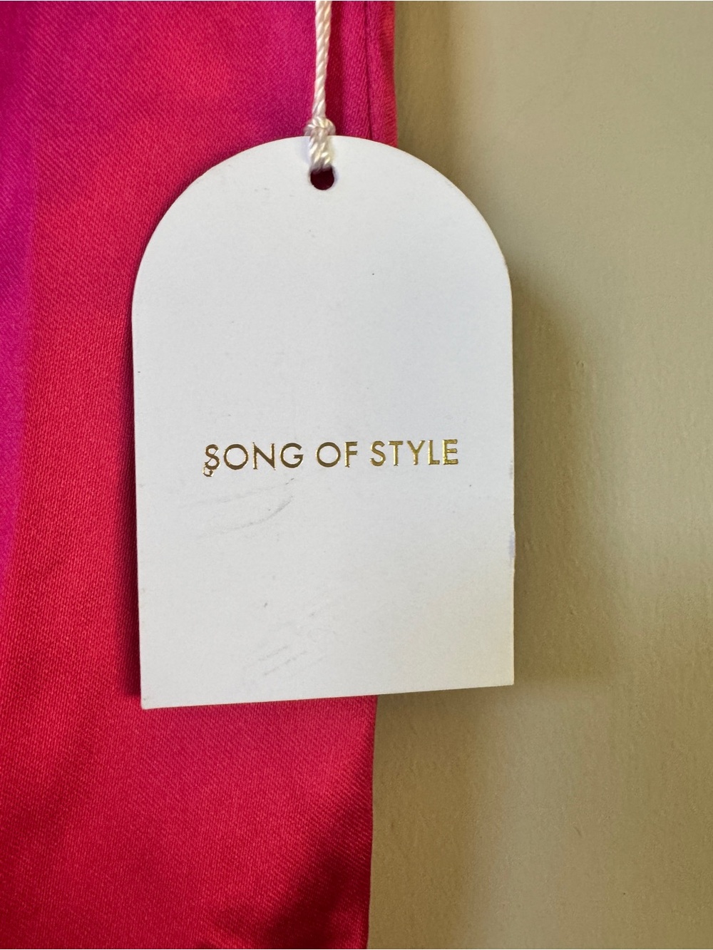 NWT Song of Style Ewan Fuchsia Pink Satin Lace-Up Front Grommet cropped Pants XS - Picture 7 of 9